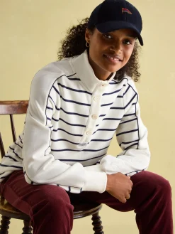 Southwold Button Down Striped Sweatshirt<Joules Clearance