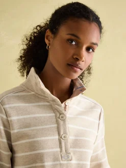 Southwold Button Down Striped Sweatshirt<Joules New