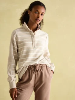 Southwold Button Down Striped Sweatshirt<Joules New