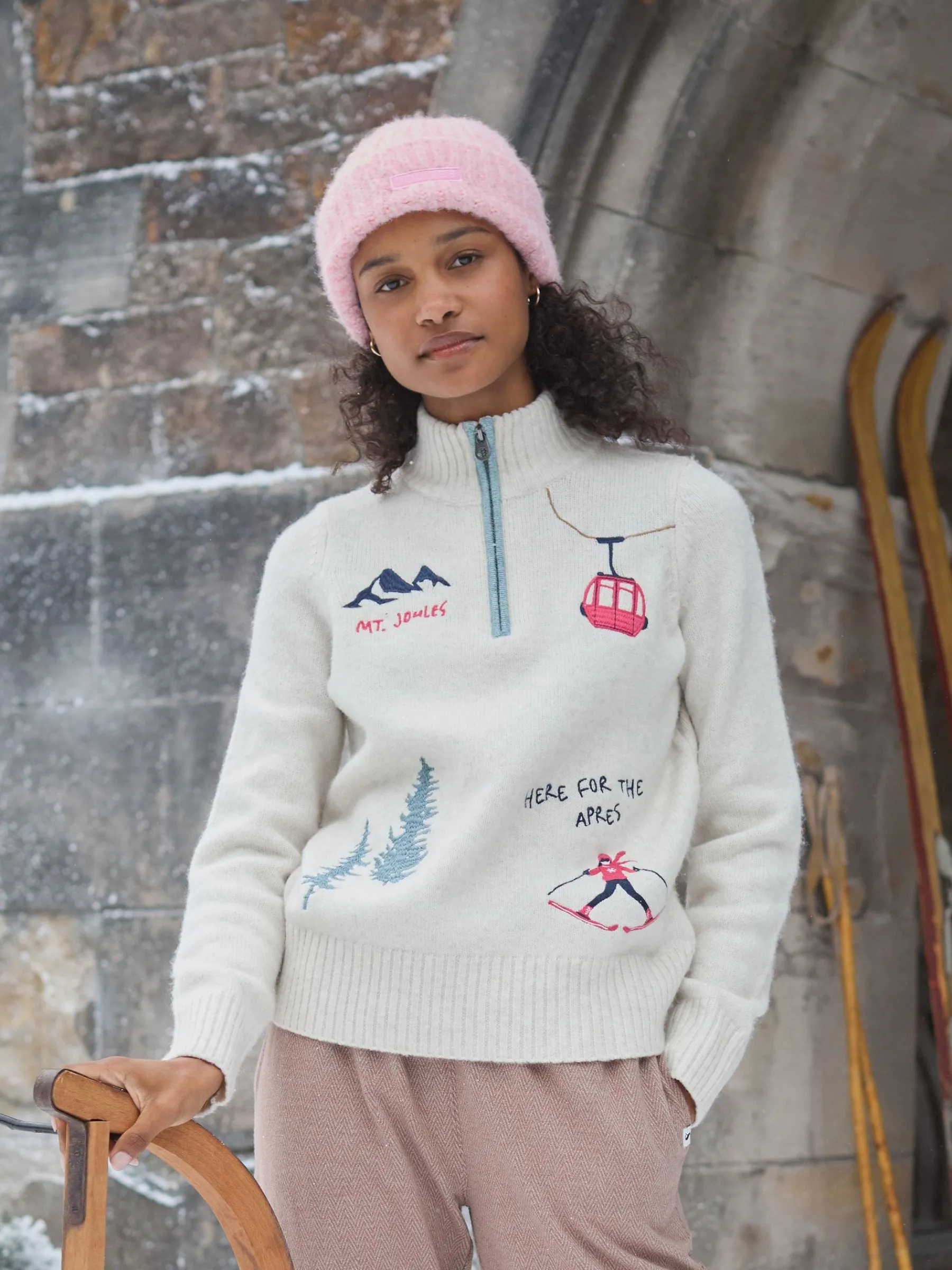 Summit Quarter Zip Ski Jumper<Joules Clearance