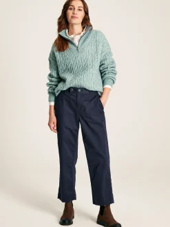 Tabitha Knitted Quarter Zip Jumper<Joules Outlet