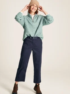 Tabitha Knitted Quarter Zip Jumper<Joules Outlet