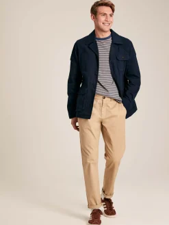 Taddington Navy Blue Cotton Field Jacket<Joules Outlet