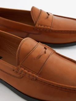 Tan Brown Penny Loafers<Joules Best