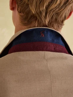 Tan Brown Slim Fit Flannel Suit Jacket<Joules Outlet