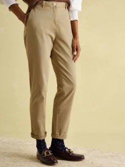 Tan Stone Slim Fit Chino Trousers<Joules
