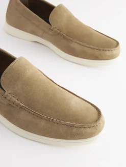 Tan Suede Apron Loafers<Joules Clearance