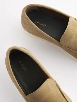 Tan Suede Apron Loafers<Joules Clearance