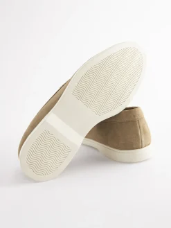 Tan Suede Apron Loafers<Joules Clearance