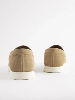 Tan Suede Apron Loafers<Joules Clearance