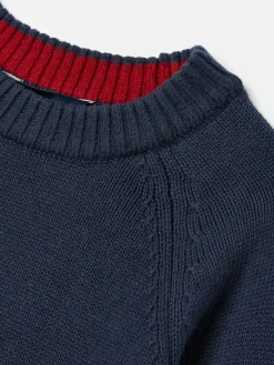 The Cracking Knit Navy Blue Festive Knitted Jumper<Joules Sale