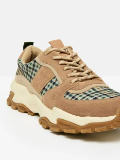 Trek Natural Check Trainers<Joules Outlet