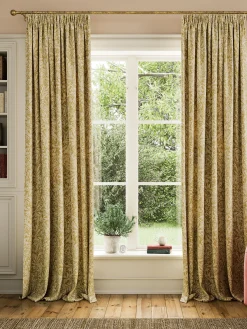 Twilight Ditsy Set of 2 Blackout Pencil Pleat Curtains<Joules Hot