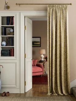 Twilight Ditsy Set of 2 Blackout Pencil Pleat Curtains<Joules Hot