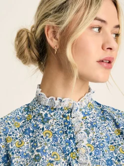 Valentina Broderie Trim Blouse<Joules Best