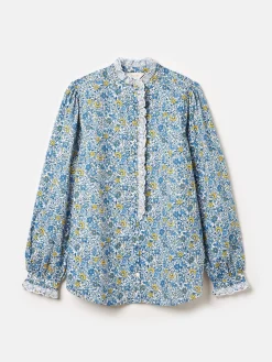 Valentina Broderie Trim Blouse<Joules Best