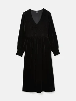 Vanessa Velvet Shirred Dress<Joules Outlet