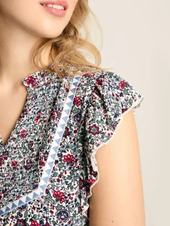 Verity Frill Shoulder Sleeveless Blouse<Joules New