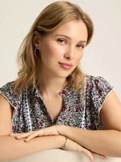Verity Frill Shoulder Sleeveless Blouse<Joules New