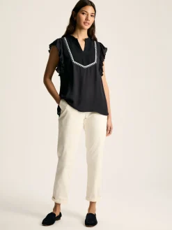 Verity Frill Shoulder Sleeveless Blouse<Joules Sale