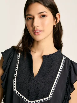 Verity Frill Shoulder Sleeveless Blouse<Joules Sale