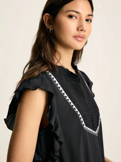Verity Frill Shoulder Sleeveless Blouse<Joules Sale