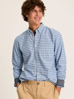 Welford Blue Gingham Cotton Check Shirt<Joules Outlet