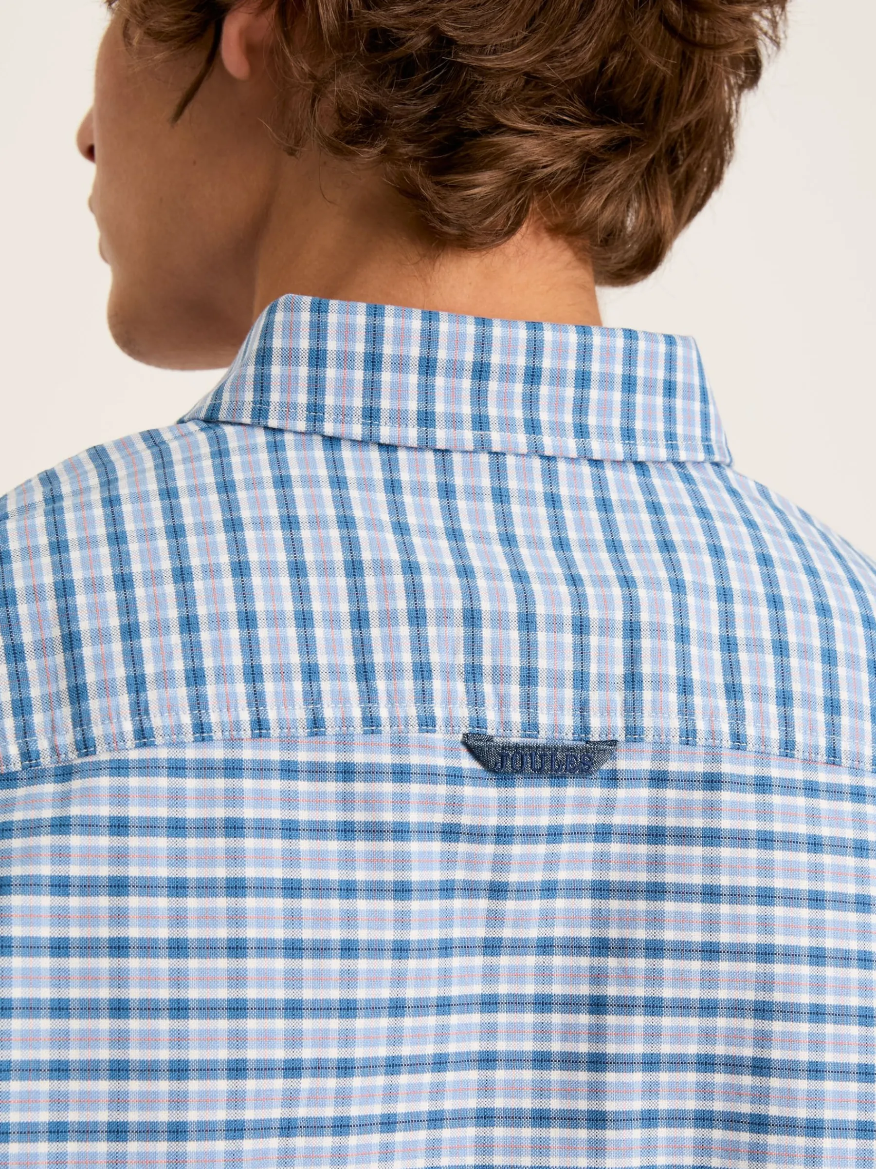 Welford Blue Gingham Cotton Check Shirt<Joules Outlet