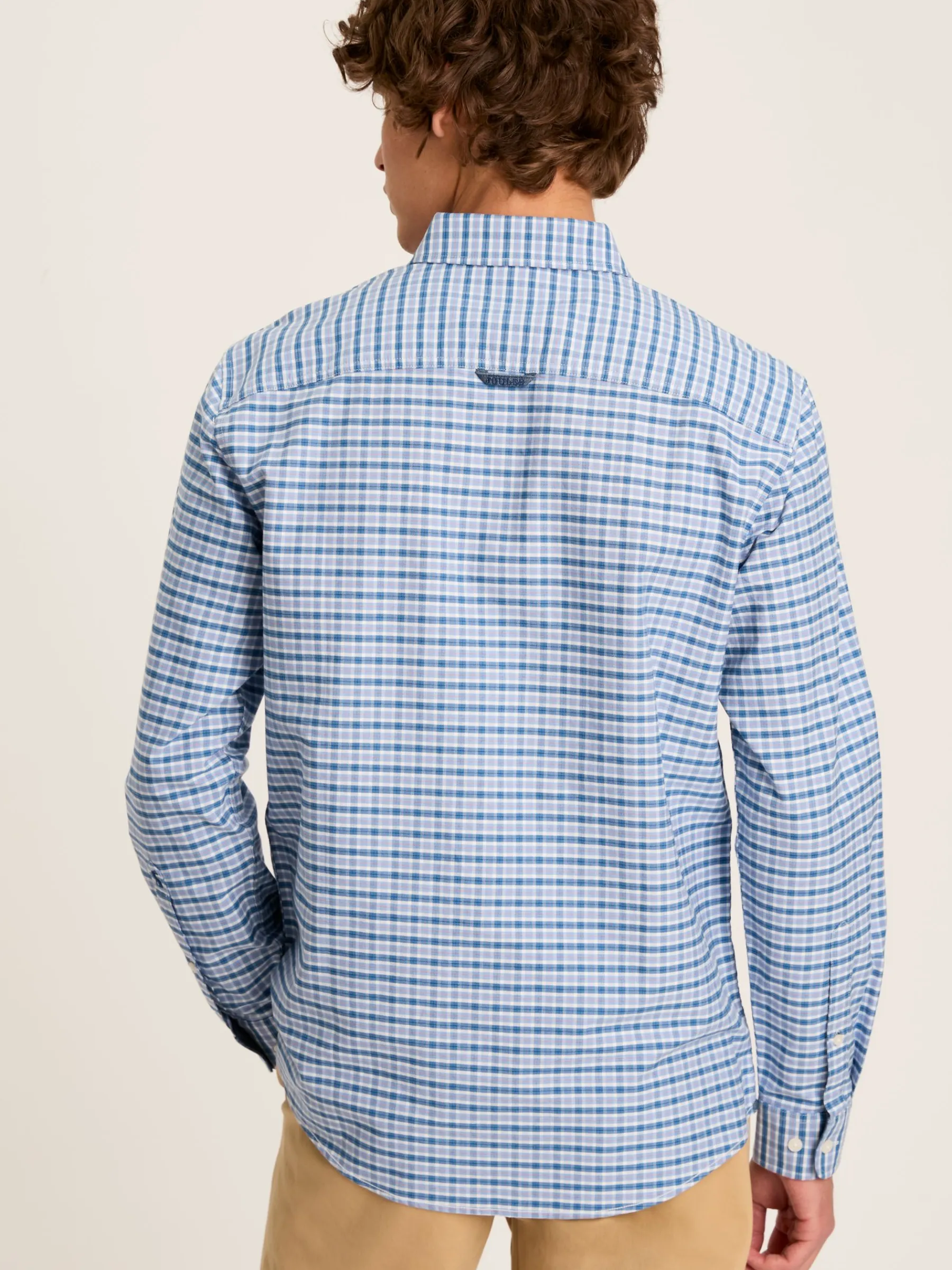 Welford Blue Gingham Cotton Check Shirt<Joules Outlet