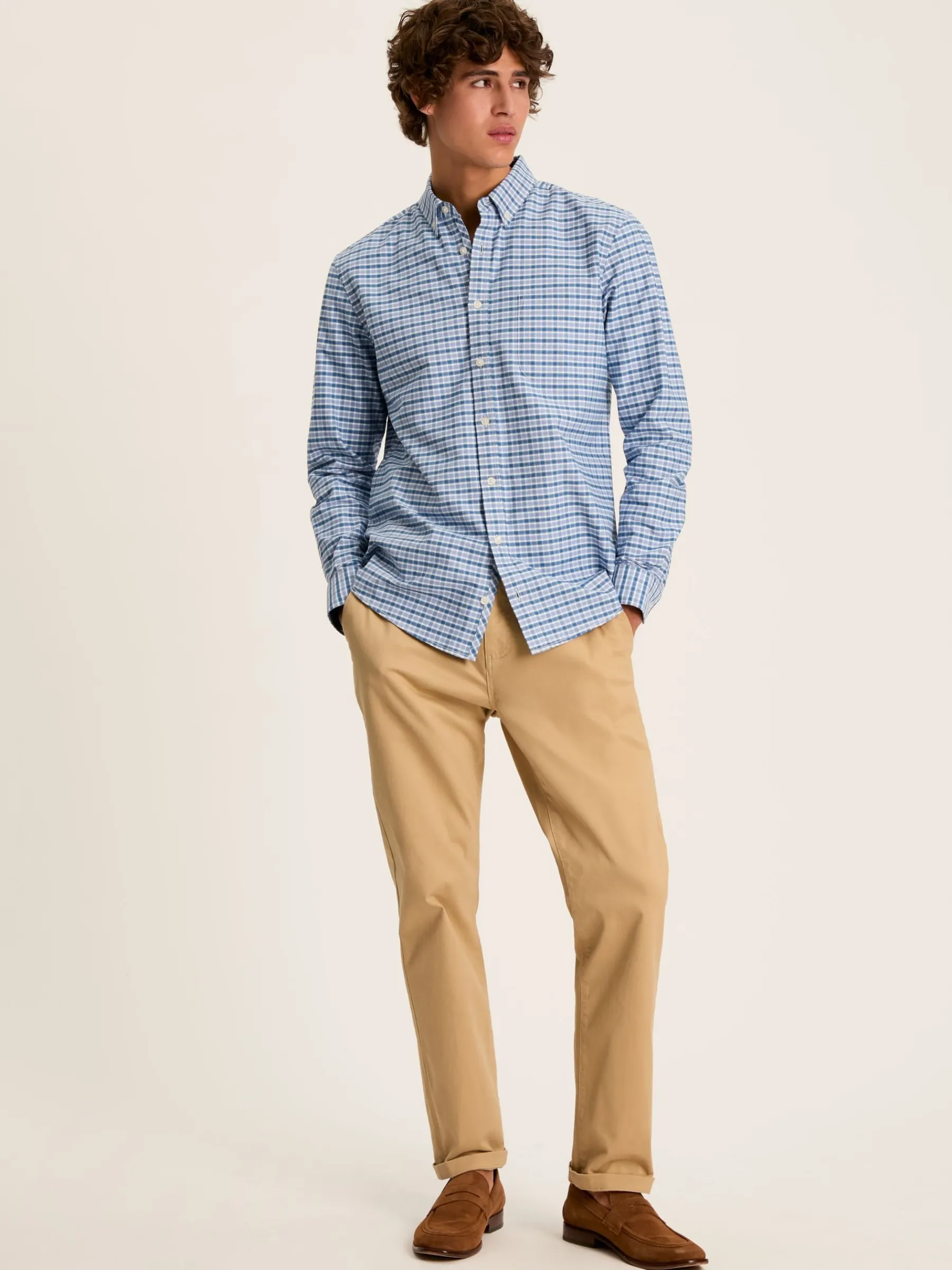 Welford Blue Gingham Cotton Check Shirt<Joules Outlet