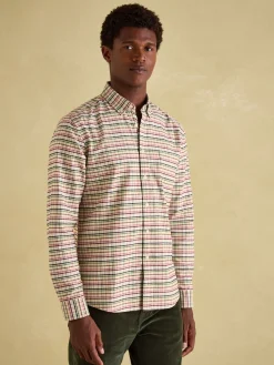 Welford Cream Multi Cotton Check Shirt<Joules Sale