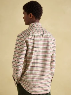 Welford Cream Multi Cotton Check Shirt<Joules Sale