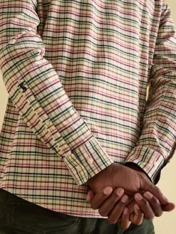 Welford Cream Multi Cotton Check Shirt<Joules Sale
