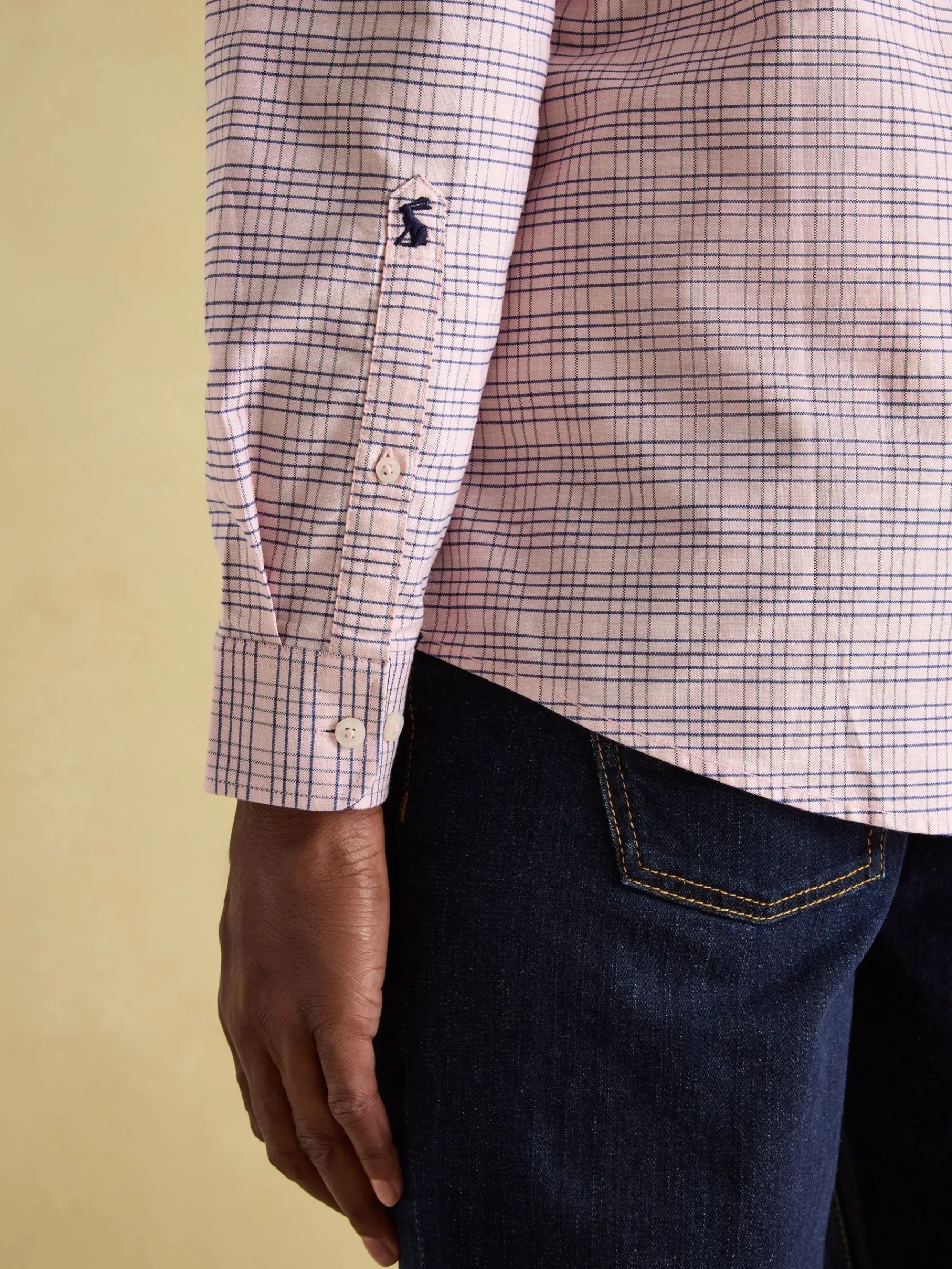 Welford Light Pink Cotton Check Shirt<Joules Discount