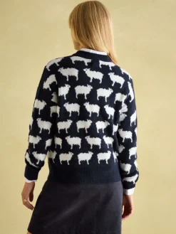 What The Flock Intarsia Sheep Jumper<Joules Online