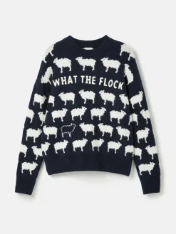 What The Flock Intarsia Sheep Jumper<Joules Online