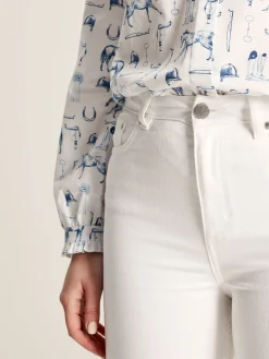 White Denim Stretch Skinny Jeans<Joules Sale
