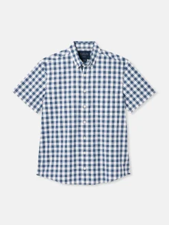 Wilson Gingham Classic Fit Short Sleeve Shirt<Joules New