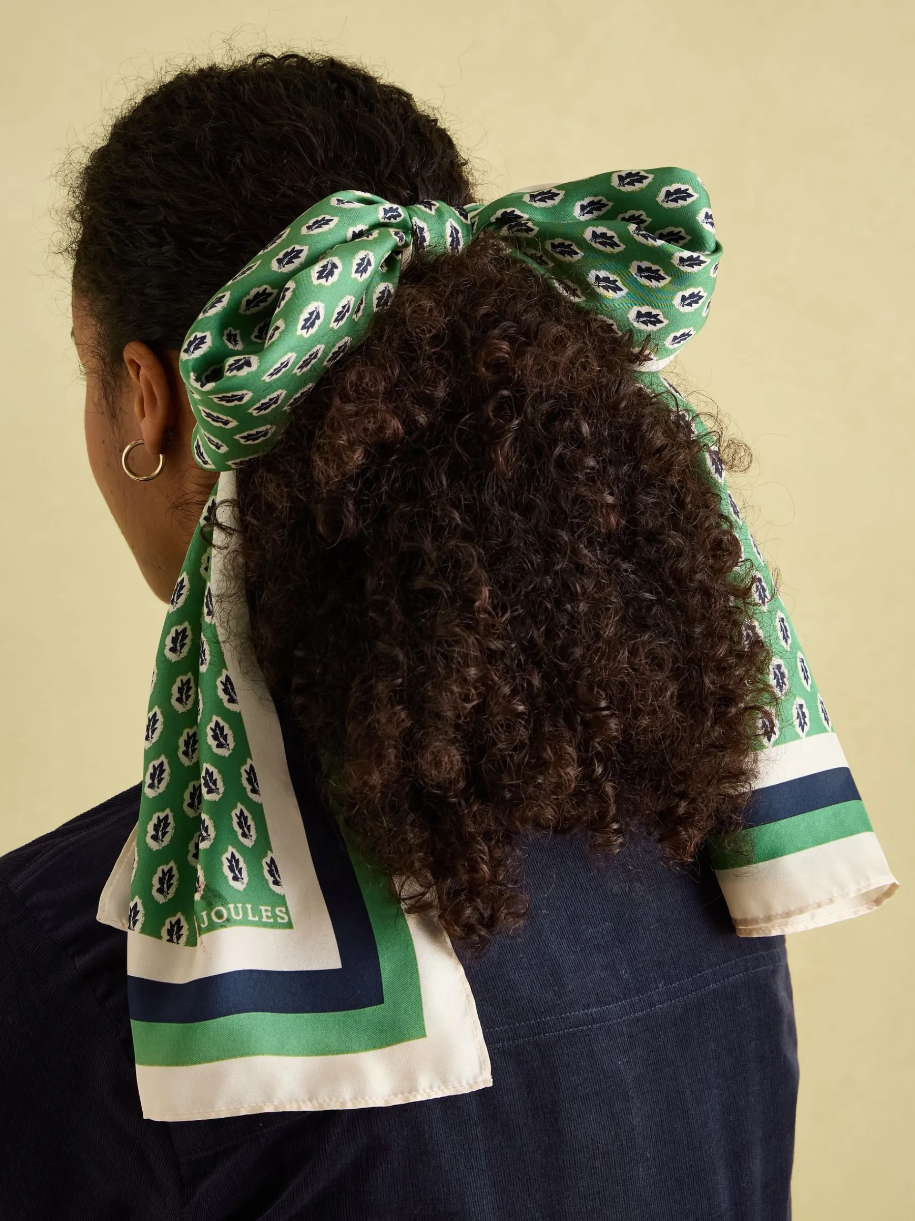Windsor Printed Long Silk Scarf<Joules Online