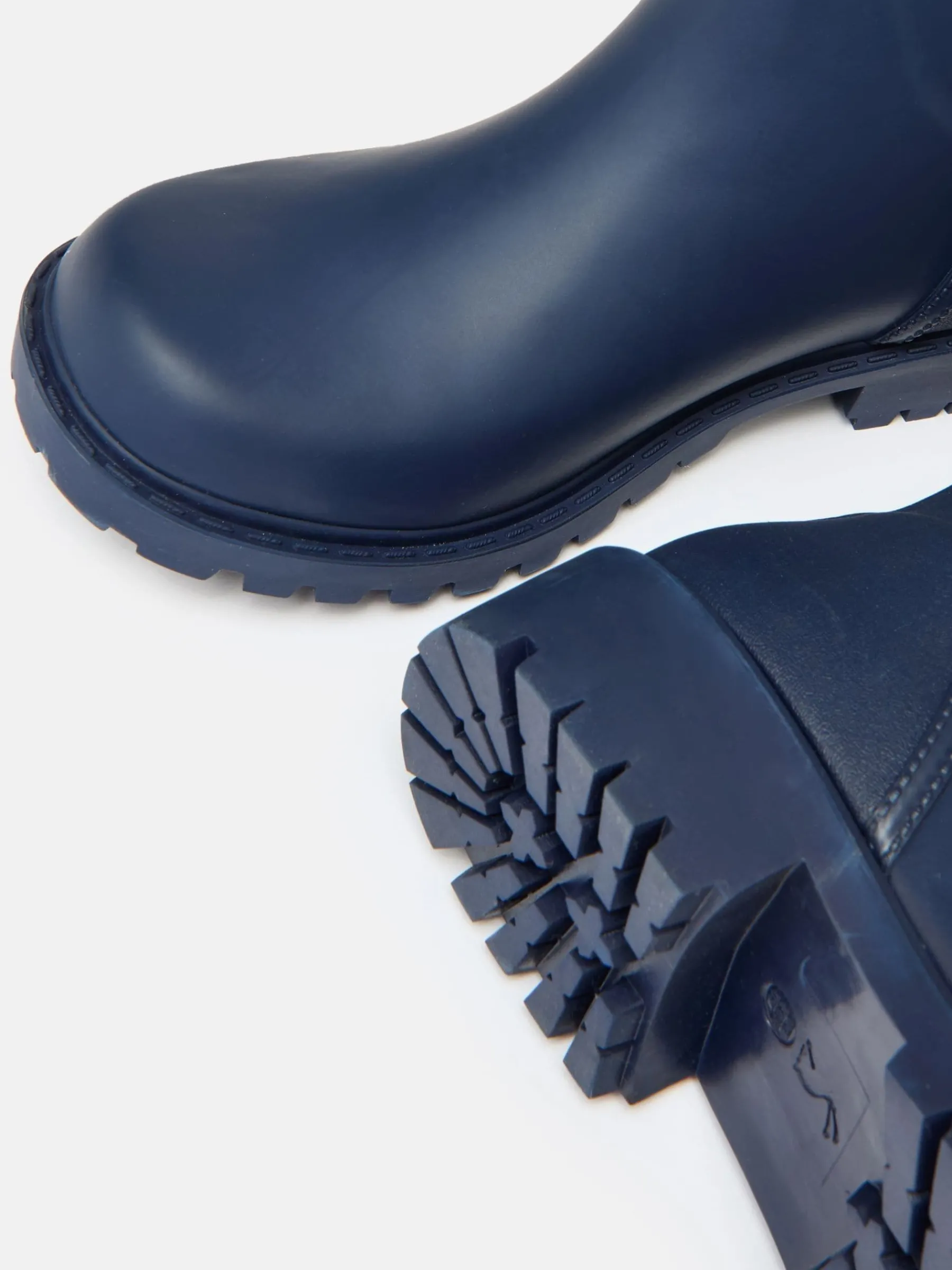 Wistow Navy Blue Adjustable Mid Calf Wellies<Joules