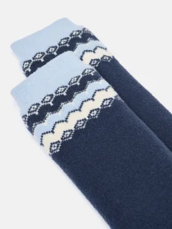 Women's Chalet Fair Isle Fleece Lined Socks (size 4-8)<Joules New