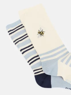 Women's Everyday 2 Pack Socks (size 4-8)<Joules New