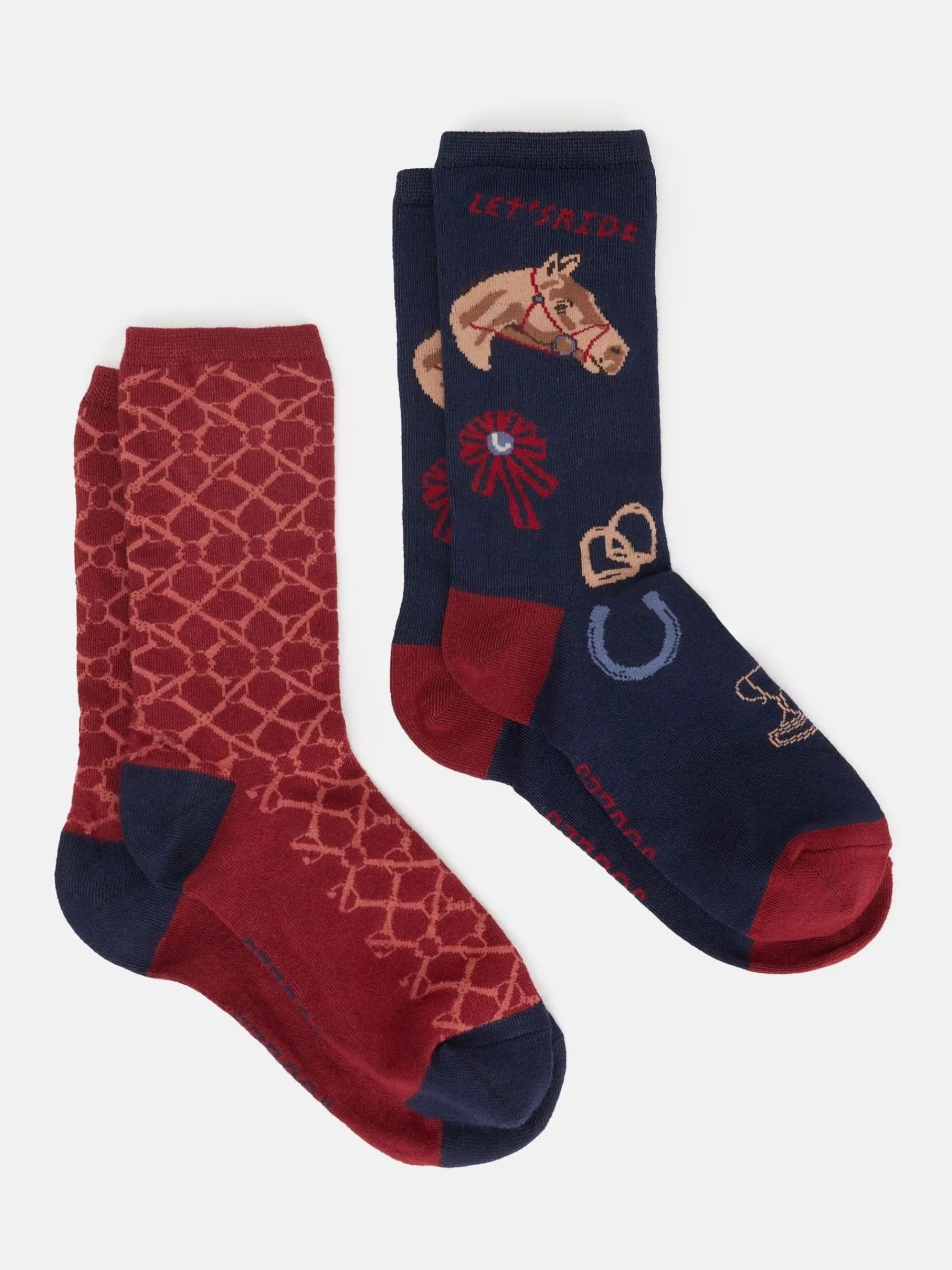 Women's Everyday 2 Pack Socks (size 4-8)<Joules Clearance