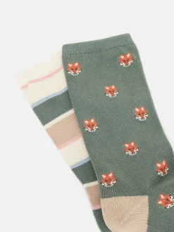 Women's Everyday 2 Pack Socks (size 4-8)<Joules Sale