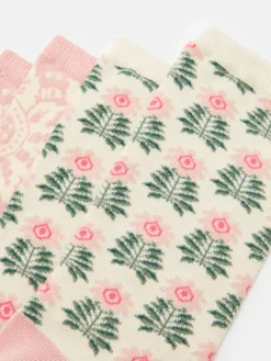 Women's Everyday Multi Blush 2 Pack Socks (size 4-8)<Joules New