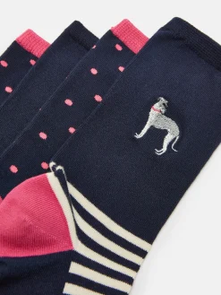Women's Everyday 2 Pack Socks (size 4-8)<Joules Sale