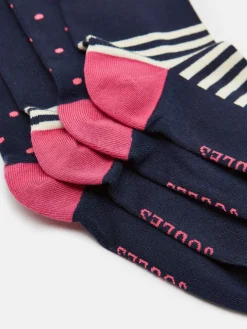 Women's Everyday 2 Pack Socks (size 4-8)<Joules Sale