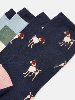 Women's Everyday 2 Pack Socks (size 4-8)<Joules Best
