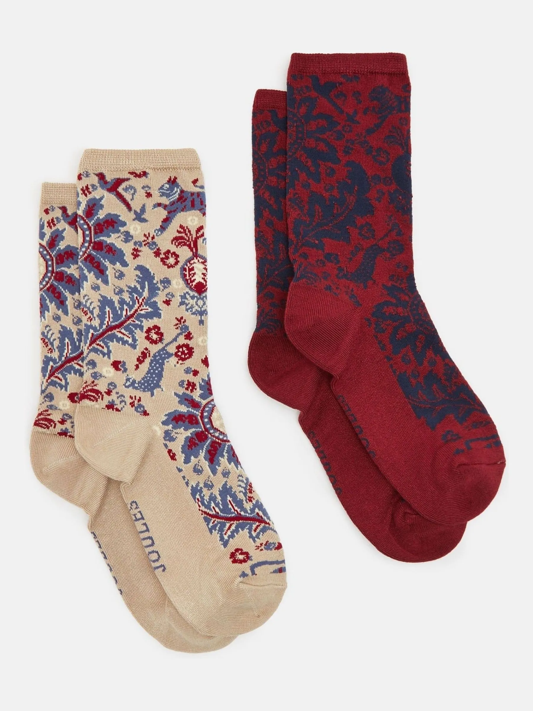 Women's Everyday 2 Pack Socks (size 4-8)<Joules Online