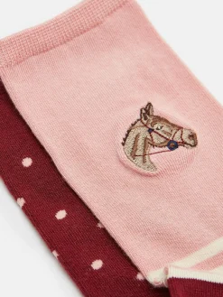 Women's Everyday 2 Pack Socks (size 4-8)<Joules Clearance
